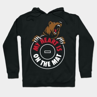 My heart is on the mat Hoodie